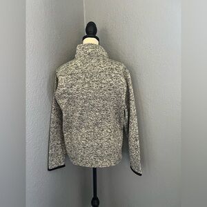 Men's Black and Gray Zip-Up Sweater